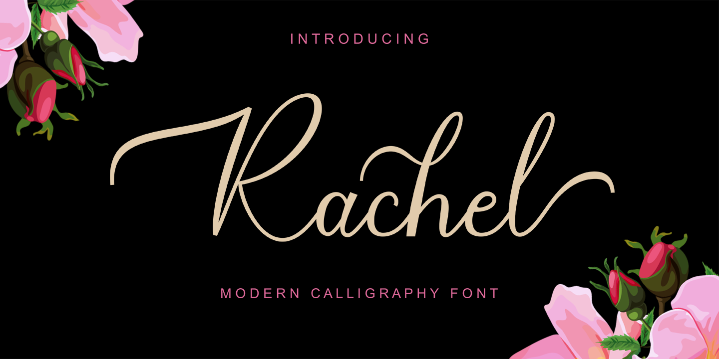 Пример шрифта Rachel Regular